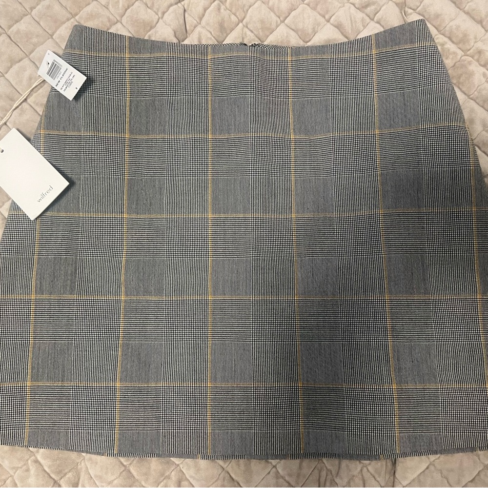 Aritzia Wilfred Freya Plaid Skirt *New*